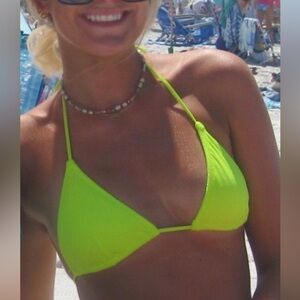 TRIANGL vinca bikini set in neon yellow